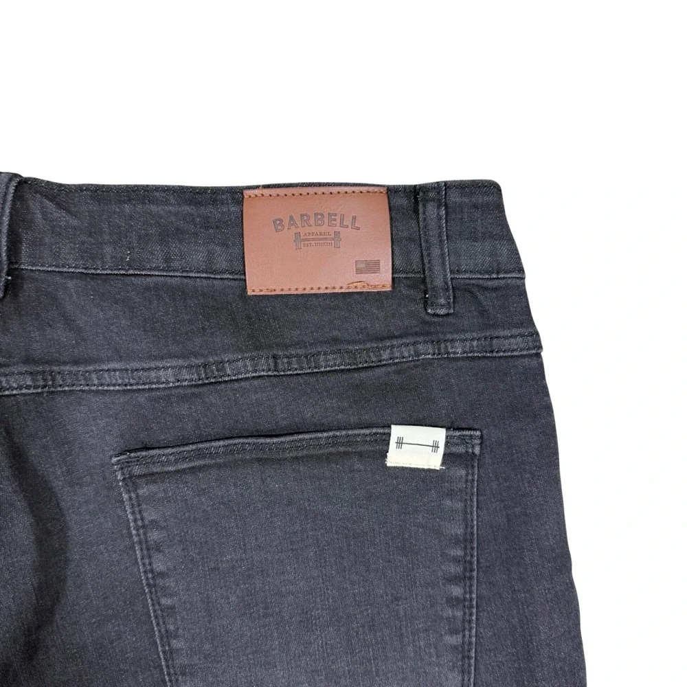 Barbell‎ Apparel Men's Skinny Fit Jeans Size 34 Dark Wash Stretch Denim
